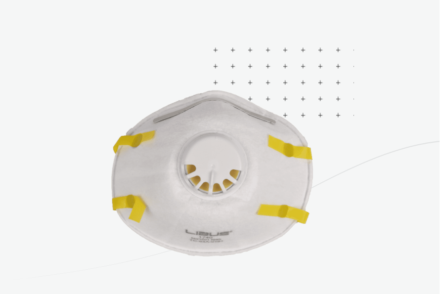 RESPIRADOR PARA PARTICULAS N 95 PFF2 - 1740 CON VALVULA