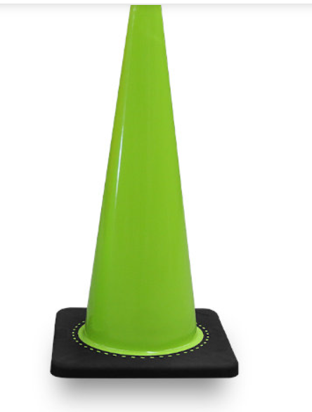 CONO DE PVC VERDE 90 CM